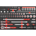 Teng 67pc 1/4in  3/8in & 1/2in Drive Metric Socket Set