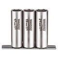 3pc 1/2in Dr. Deep Skt Set 17 19 21(6-Pnt)**