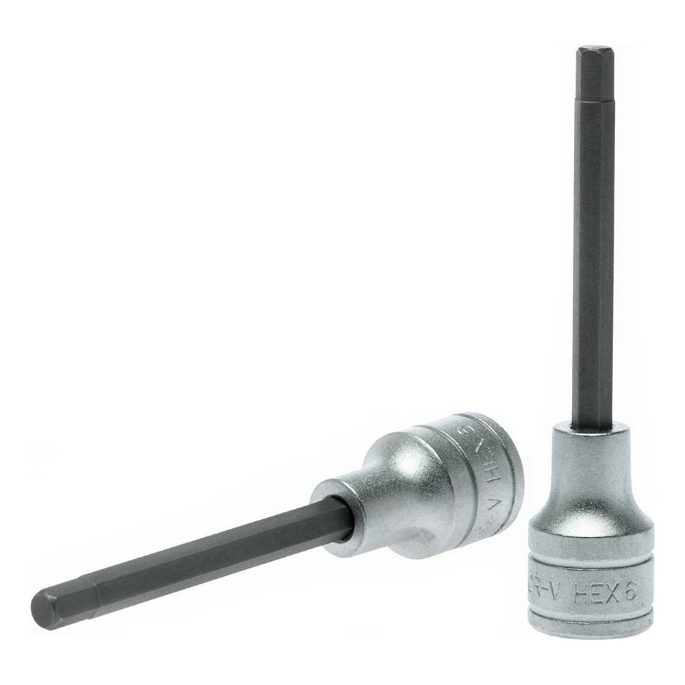 Teng 1/2in Dr. Long Hex Bit Socket 6mm x 100mm