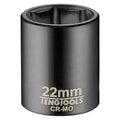 Teng 1/2in Dr. Impact Socket 22mm ANSI