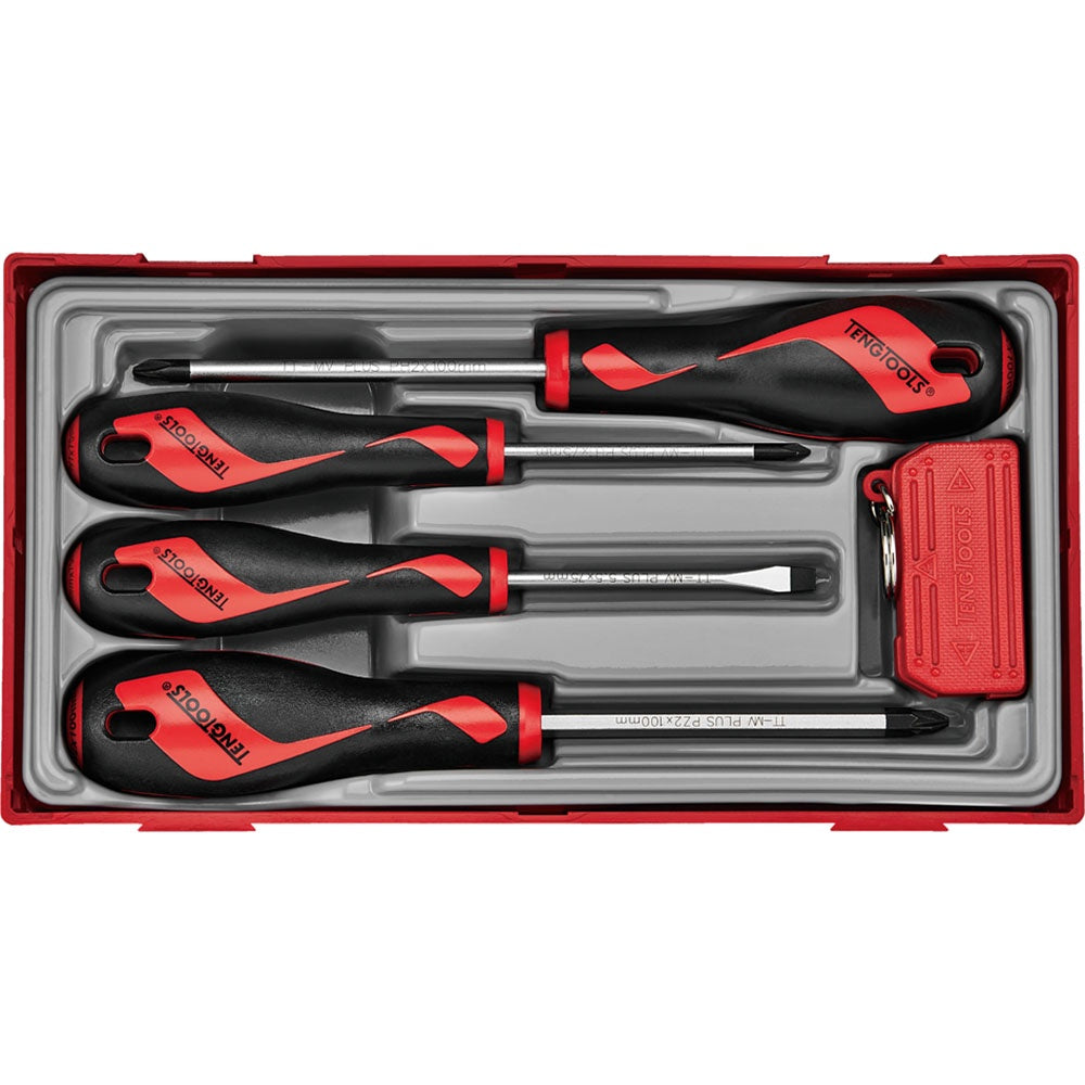 Teng 5pc Screwdriver Set Mixed Including Magnetic Charger