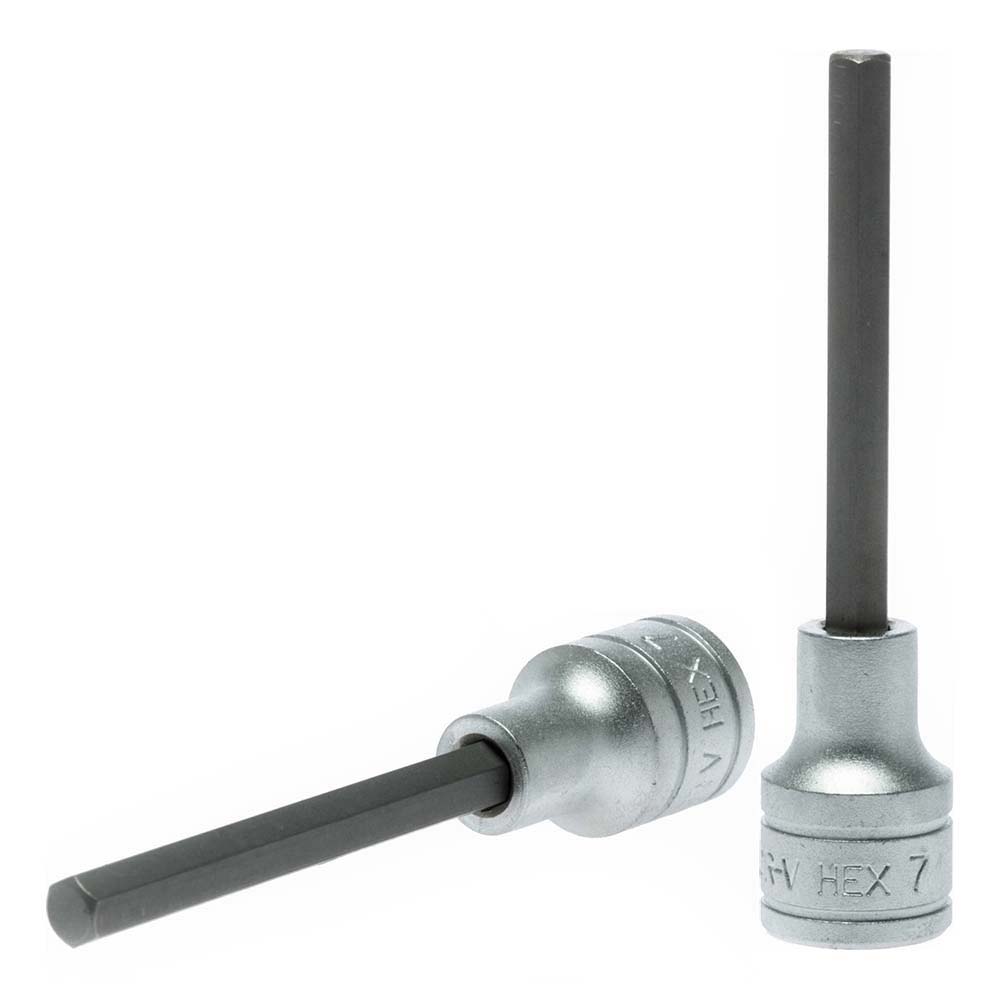 Teng 1/2in Dr. Long Hex Bit Socket 7mm x 100mm