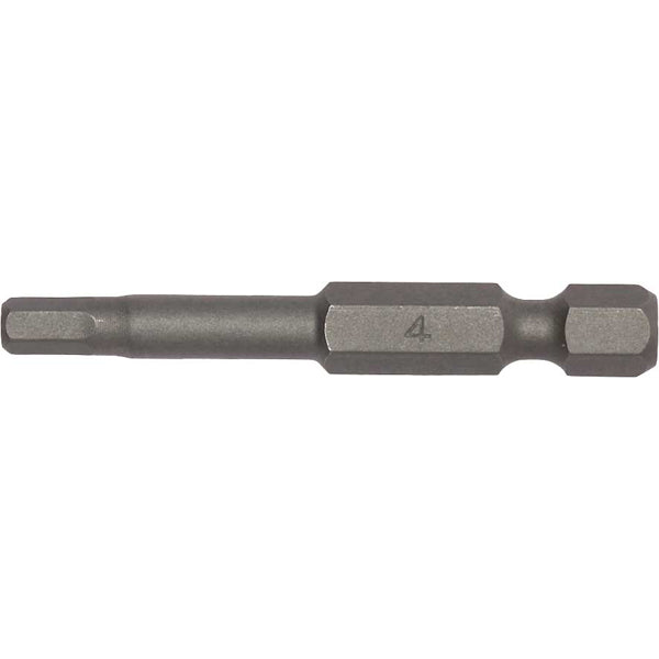 Teng 3pc 1/4in Hex 4mm Hex Bit x 50mm (L)
