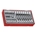 Teng 35pc 1/4 & 3/8in Dr. Bits Socket Set - TC-Tray