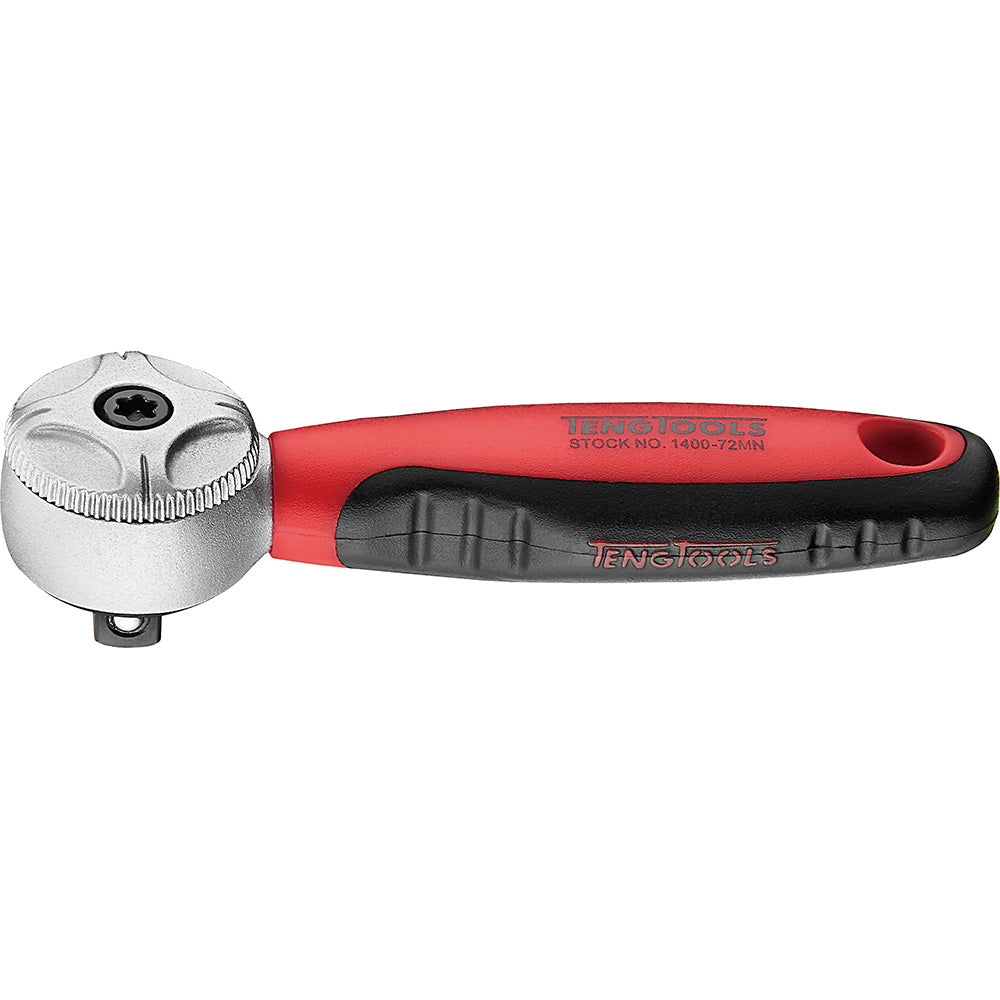 Teng 1/4in Dr. Mini Ratchet 72T