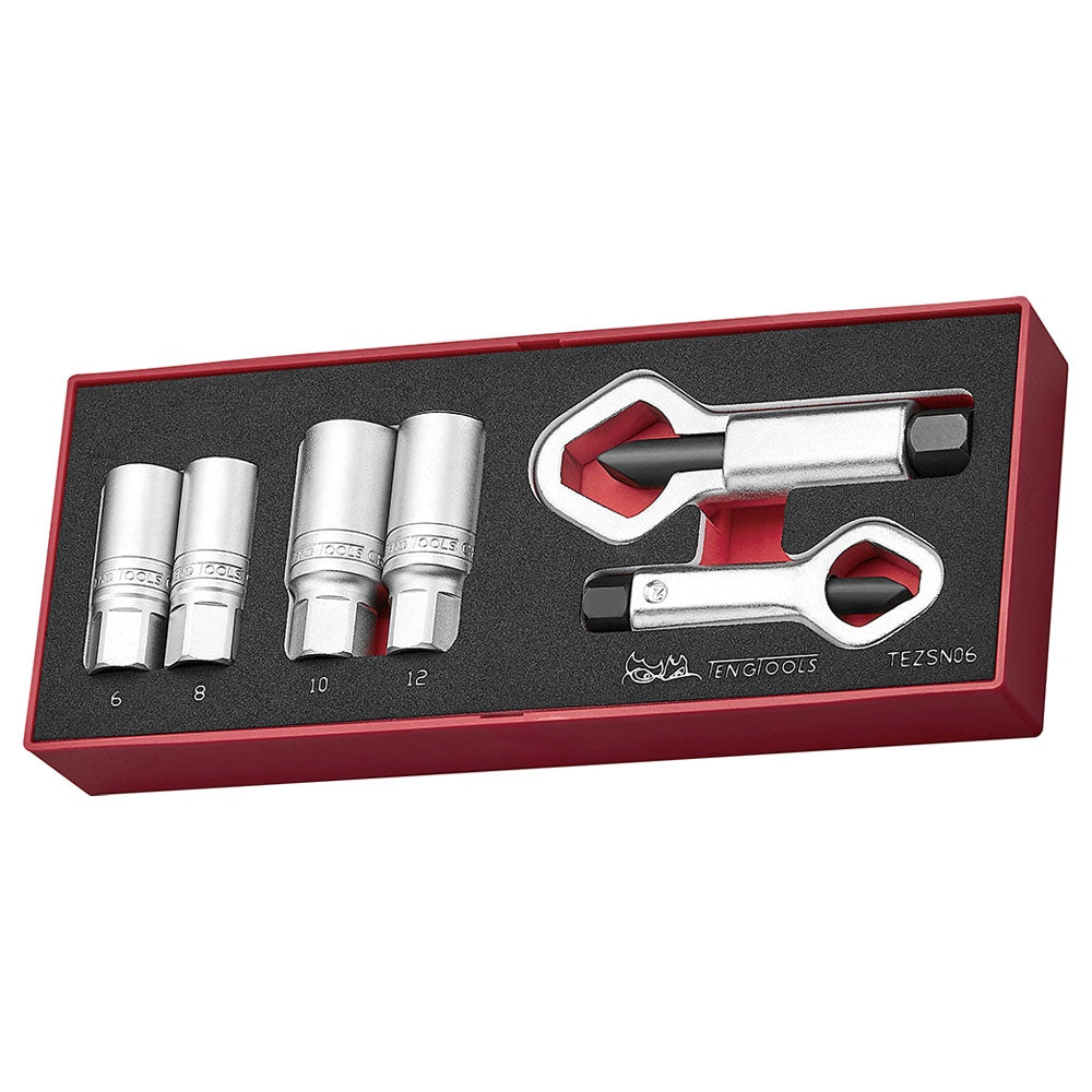 Teng 6pc Extractor and Nut Splitter Set