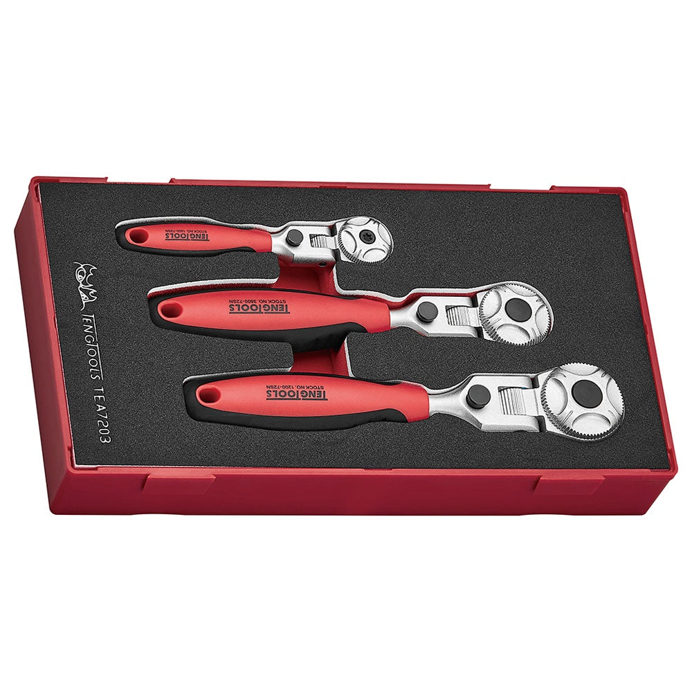 Teng 3pc Ratchet Flex Head 72 Teeth
