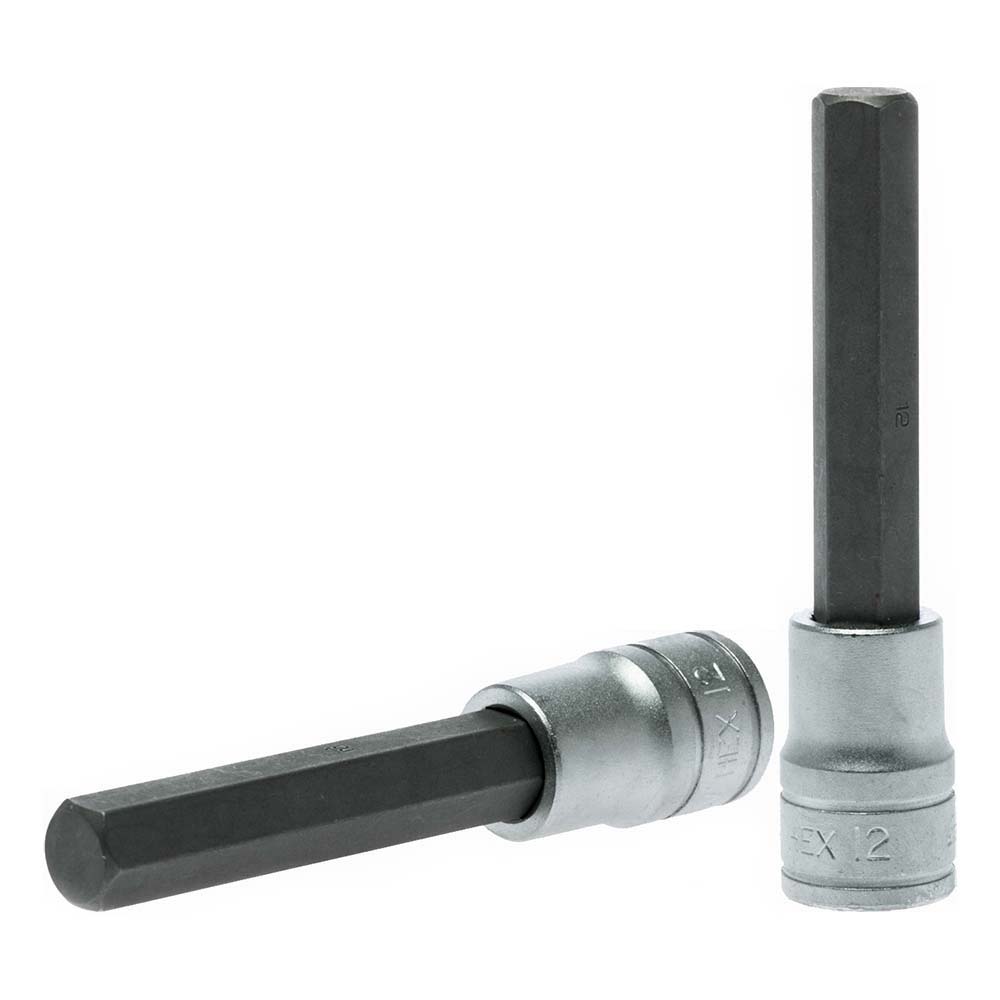 Teng 1/2in Dr. Long Hex Bit Socket 12mm x 100mm