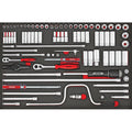 Teng 86pc 1/4in & 3/8in Dr. Metric Skt & Acc Set (EVA)