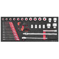 Teng 52pc Sockets 3/4in & Spanner Set FOAM6X6