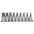 Teng 9pc 1/2in Dr AF Hex Bit Socket Set 3/16-5/8in