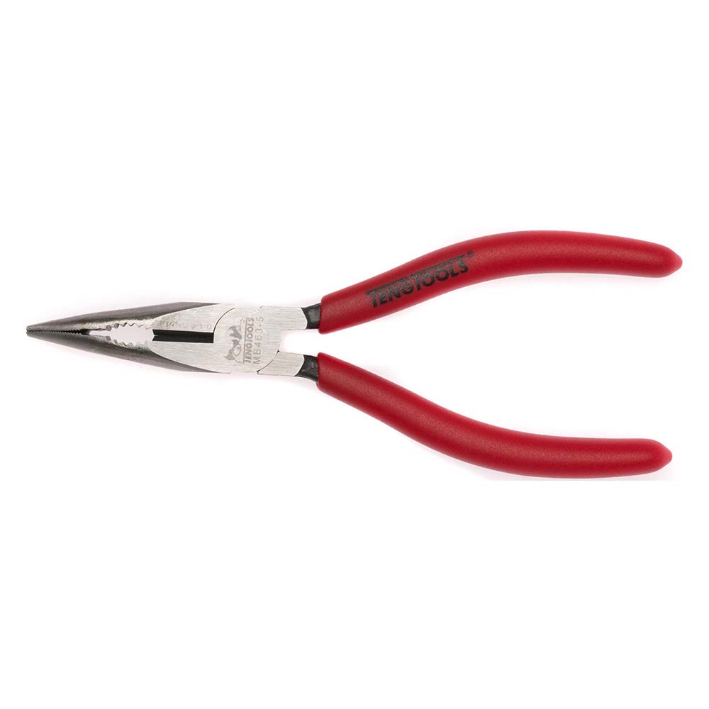 Teng MB 5in Long Nose Plier Bent Jaw 45Deg