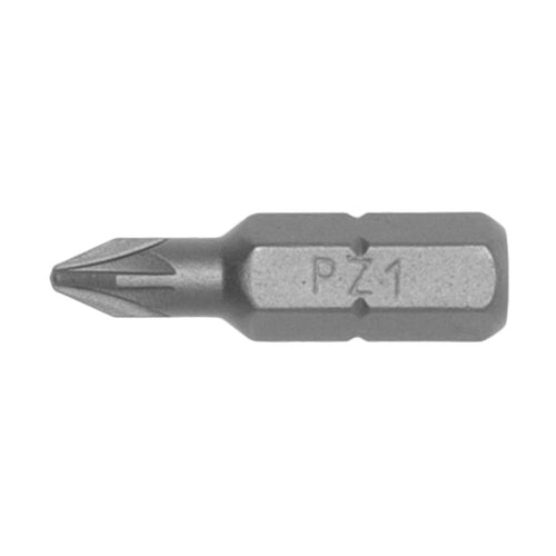 10pc 1/4in Hex PZ#1 Bit X 25mm (L)