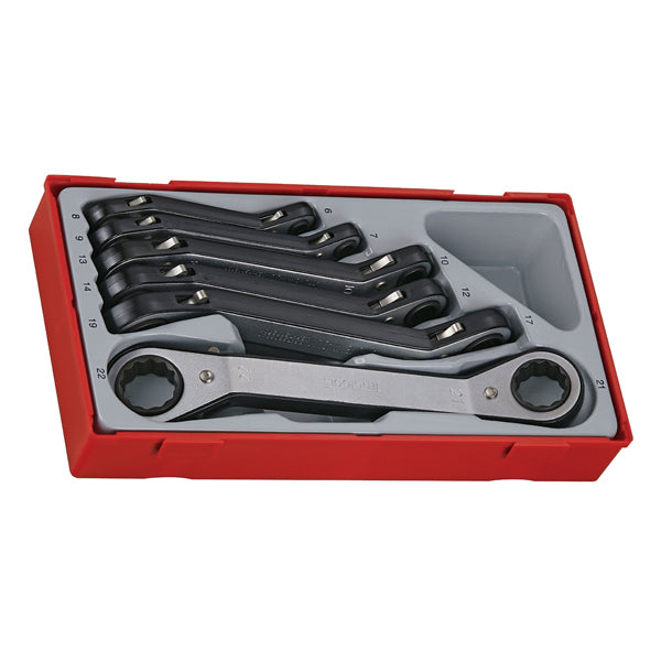 Teng 6pc Dbl Ring Rat MM Offset Span Set - TC-Tray