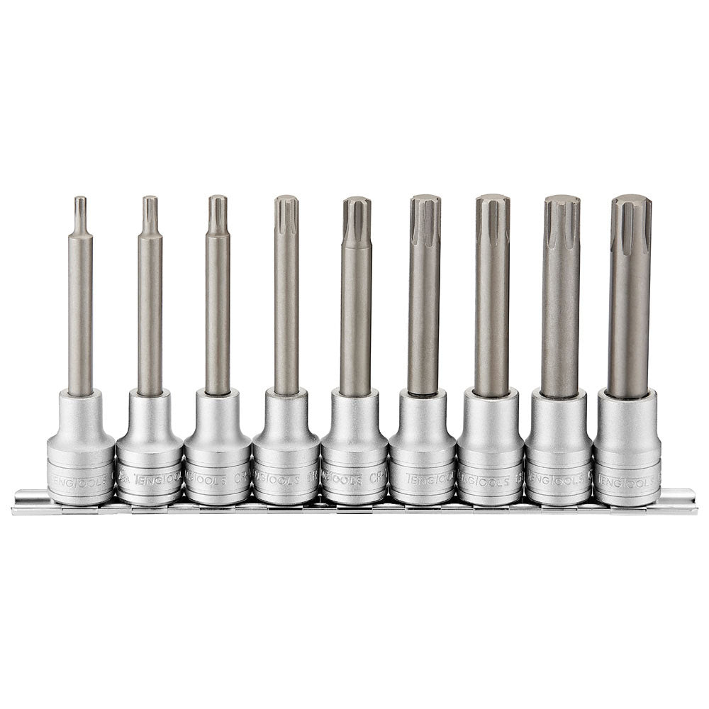 Teng 9pc 1/2in Dr. Long TX Bit Socket Set - TX20-TX60**