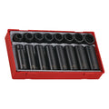 Teng 16pc 1/2in Dr. mm Reg/Deep Imp Skt Set - TC-Tray