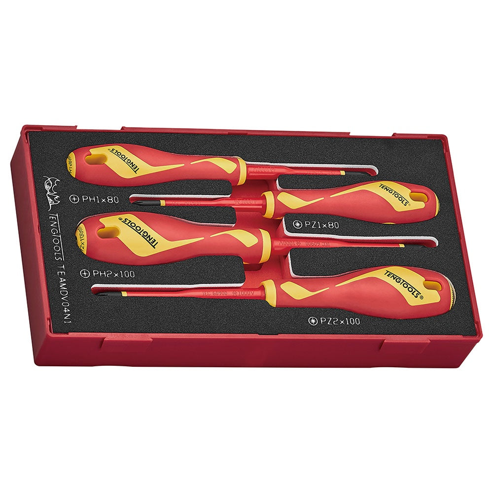 Teng 4pc Screwdriver Set Insulated PH/PZ