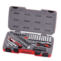Teng 60pc 1/4in Dr. Metric/AF Reg/Deep Socket Set