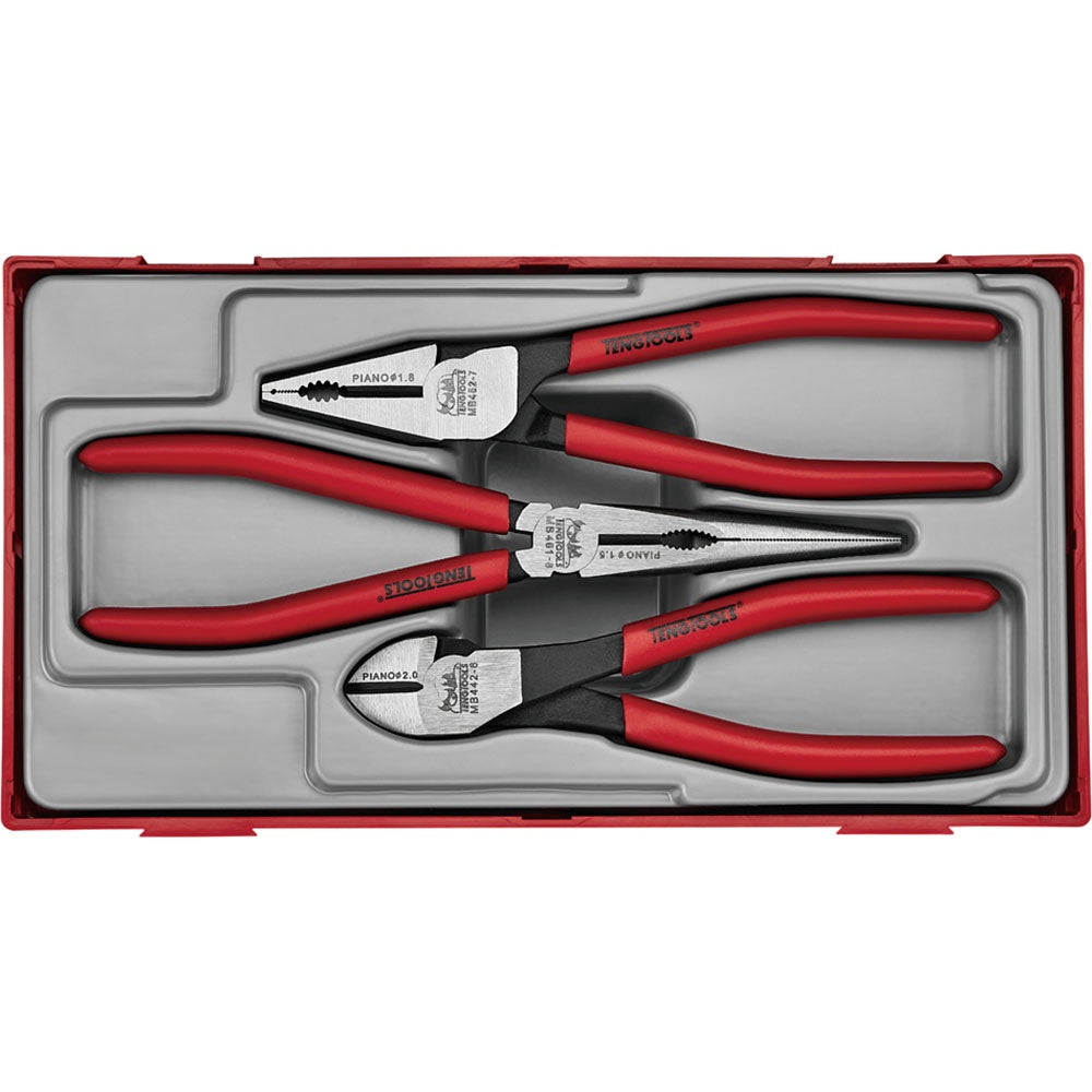 Teng 3pc Plier Set Vinyl Grip TT1