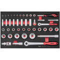Teng 44pcSocket Set 1/4in and 1/2in Drive