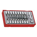 Teng 30pc 1/4&3/8in Dr. TX TPX & TX-E Bit Skt Set - TC-Tray